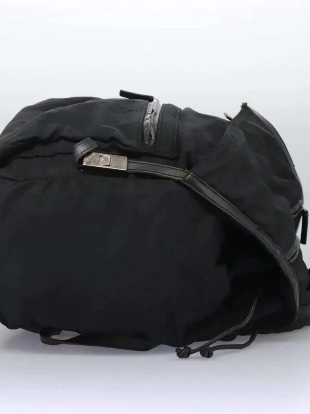 GUCCI Backpack Nylon Black Auth 117288